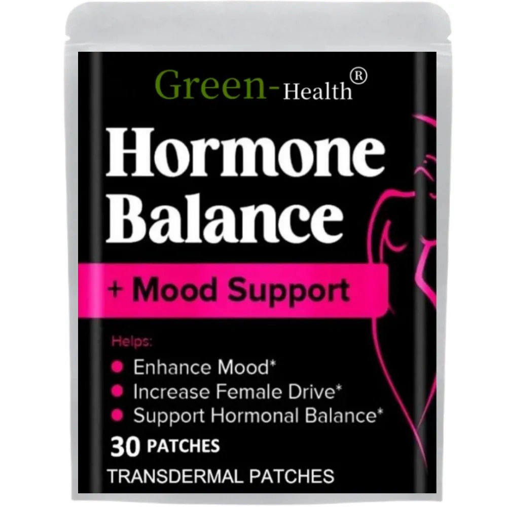 30 remendos Hormone Balance & Mood Patches transdermicos para mulheres – restauram a unidade feminina e reduzem os balanços do humor