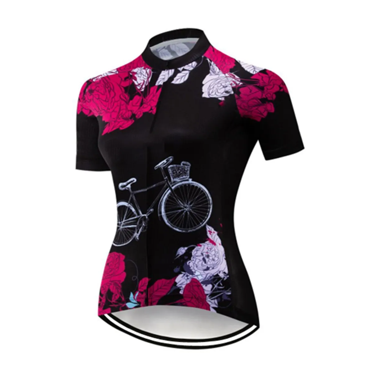 Women\'s Cycling Jersey Short Sleeve Biking Shirts with Rear Pockets Breathable Quick Dry Bicycle Jersey