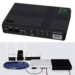 Mini UPS Backup Uninterruptible Power Supply for WiFi Router Webcam Attendance Machine 5V 9V 12V POE LAN New Dropship