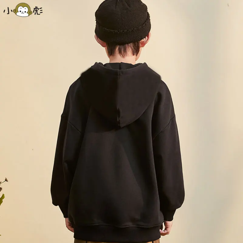 Felpa con cappuccio per bambini con renna di Babbo Natale di Natale Ragazzo Ragazza Autunno Inverno Quotidiano All'aperto Casual Allentato Caldo Abbigliamento sportivo morbido