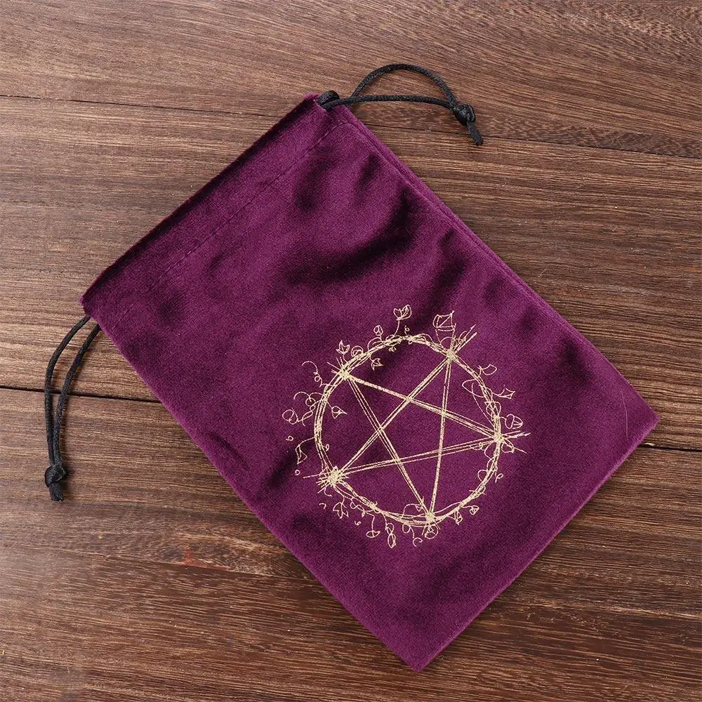 Supplies Board Game Pentagram Ta-rot Box Embroidery Drawstring Package Oracle Card Bag Divination Bag Ta-rot Storage Bag