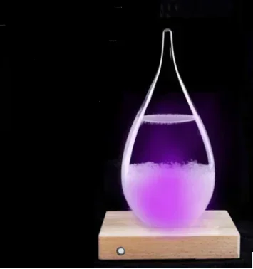 30ml Transparent Droplet Storm Glass Water Drop Weather Storm Forecast Predictor Monitor Bottle Barometer Home Decor Gift