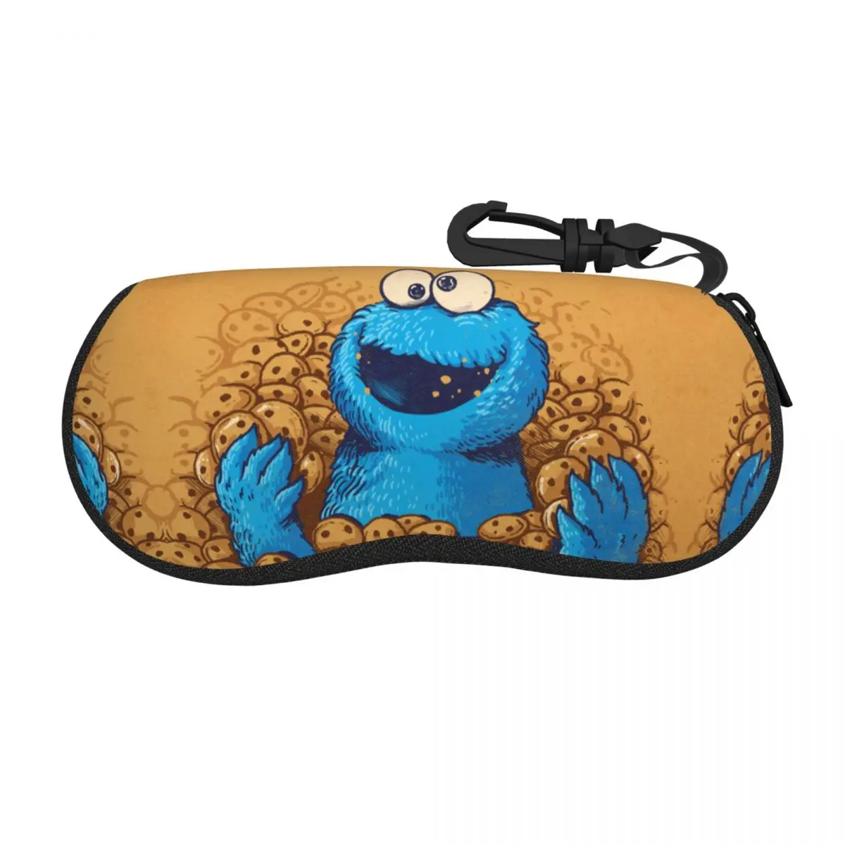 Cookie Monster (20) Shell Glasses Case Portable Sunglasses Box Women Men Soft Eyeglass Bag Pouch