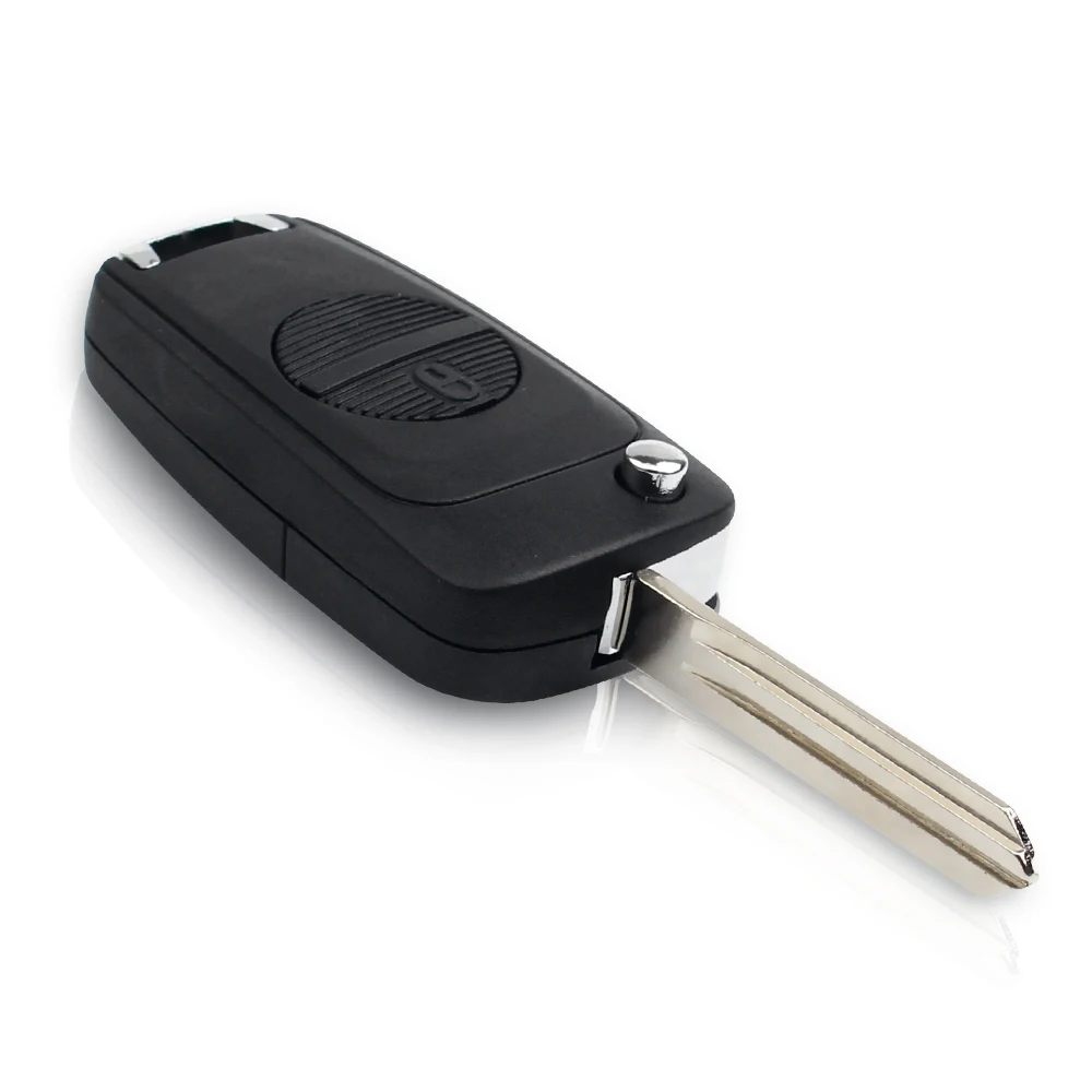 KEYYOU per Nissan Micra Almera Primera Pathfinder Maxima modificato 2 pulsanti Flip Remote Car Key Shell Fob Uncut A33 Blade Case