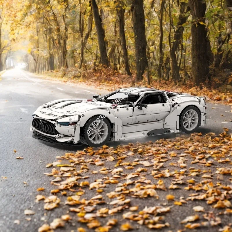 2853 pçs moc mercedesed benz visão gt 1 8 rc modelo técnico construção blocos de presente natal diy brinquedos idéia educação tijolo crianças