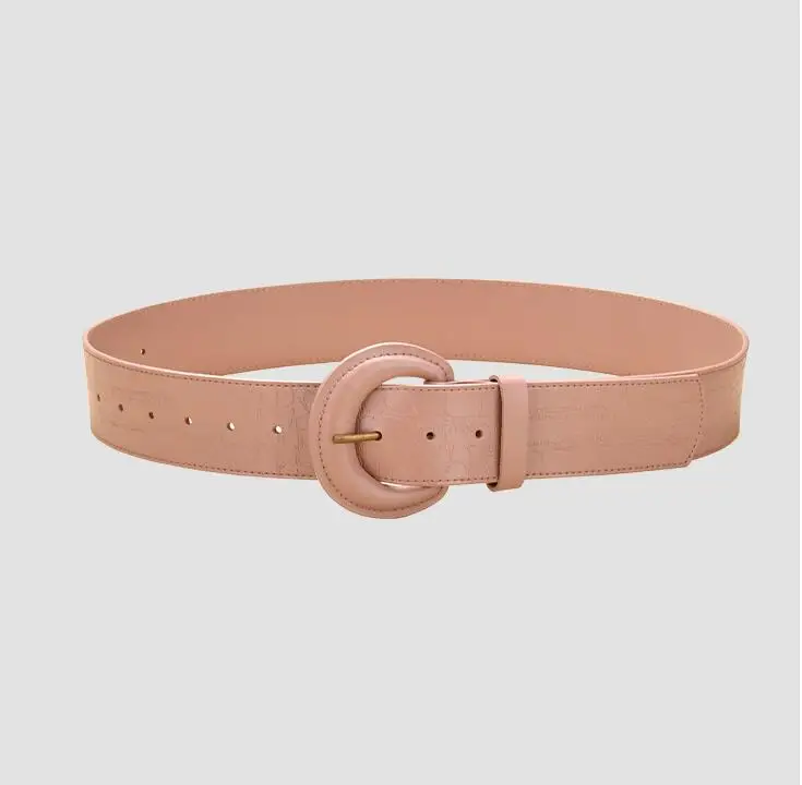 Vrouwen Runway Fashion Echt Leer Cumberbanden Vrouwelijke Jurk Korsetten Tailleband Riemen Decoratie Brede Riem R449