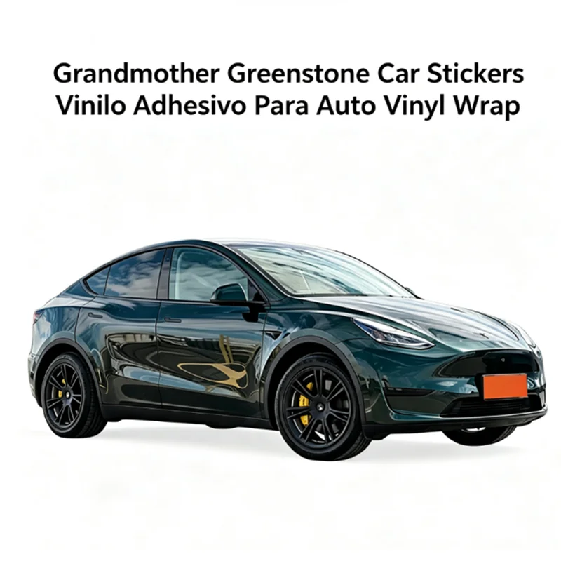 Grandmother Greenstone Car Stickers Vinilo Adhesivo Para Auto Vinyl Wrap Covering Film Voiture Colour Emerald Green 152*18M
