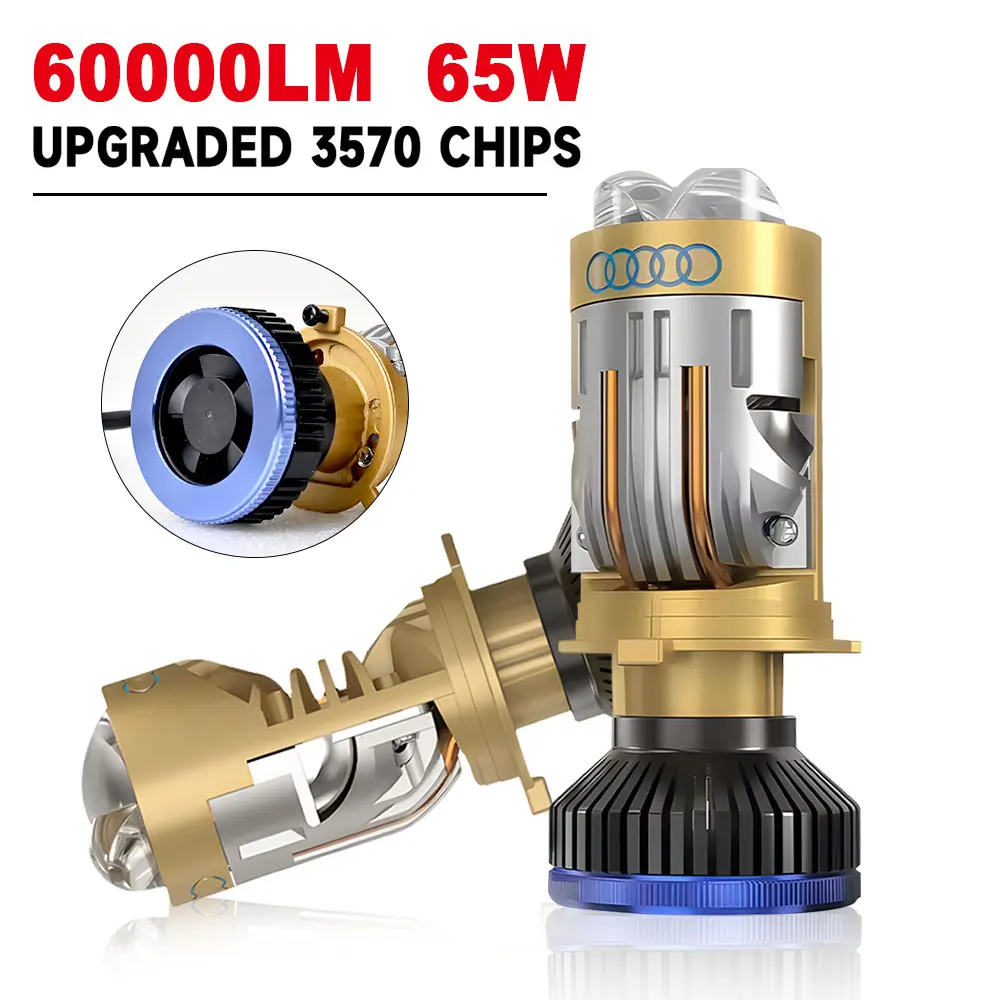 

T8pro H4 Bi LED H4 LHD фара мини-объектив проектор 130 Вт авто лампа дальнего ближнего света Canbus лампа для автомобиля мотоцикла