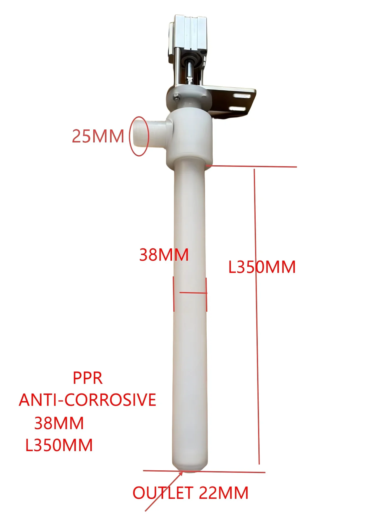 PPR corrosion-resistant filling valve for toilet cleaning acid resistant durable feeding nozzle 84 disinfectant resistant