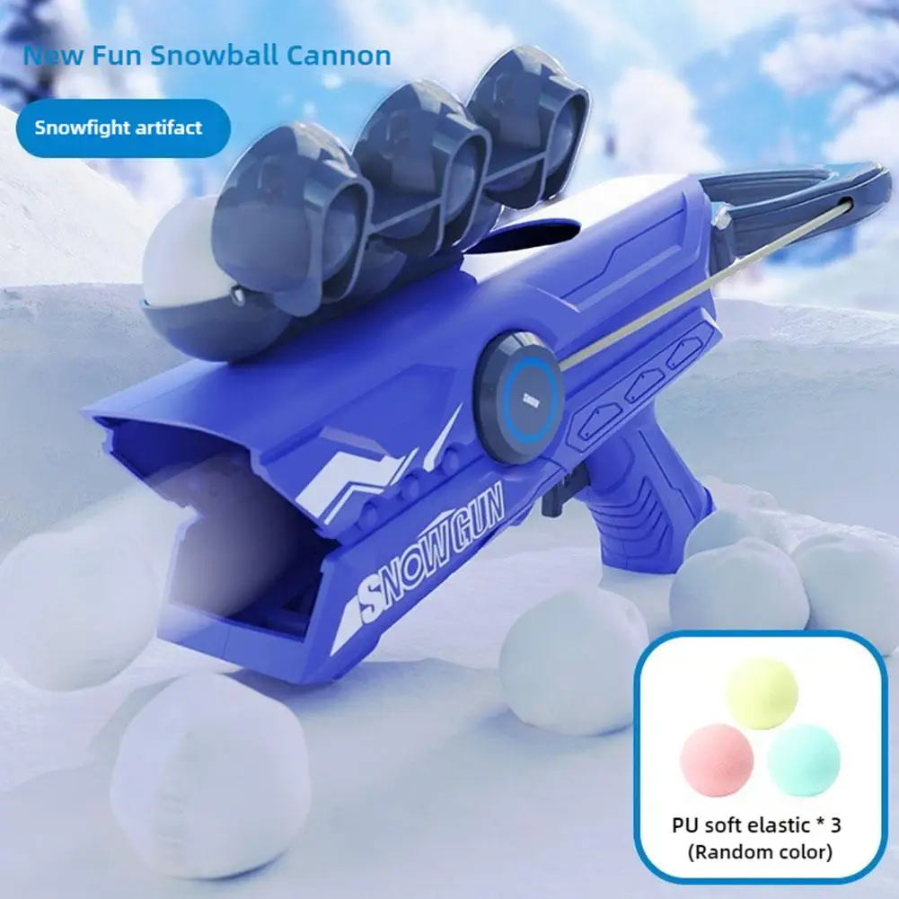 Sneeuwbal Launcher Gun Toy Cartoon Sneeuw Clip Klem Sneeuwbal Gereedschap Ouder-kind Winter Outdoor Interactie Spel Sport Speelgoed