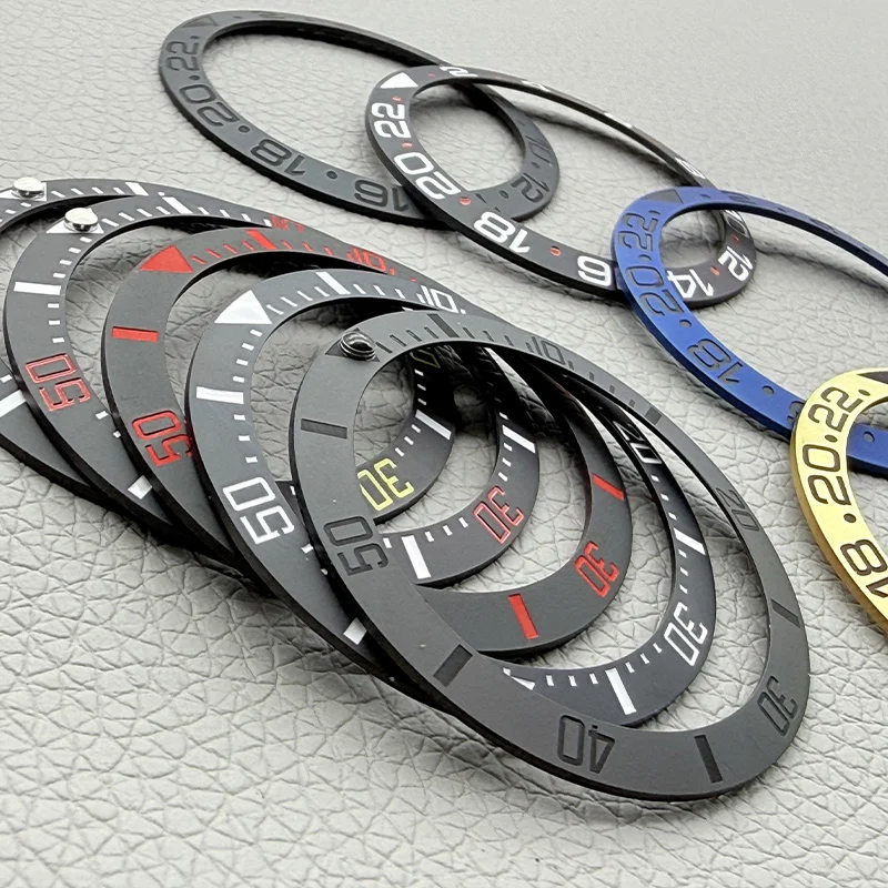 Custom 38mm*30.6mm Ceramic Bezel Insert for NH35/36, 4R35, 7S26 GMT Diving Watches - usage example