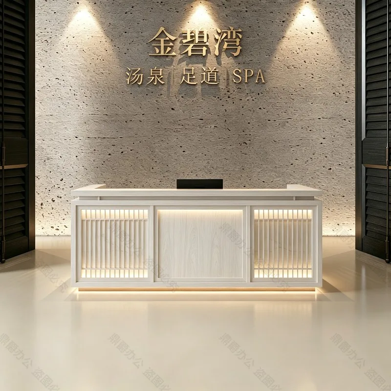Aesthetic Boutique Reception Desks Beauty Modern Luxury Events Reception Desks Commercial Counter Tavolo Reception Furniture