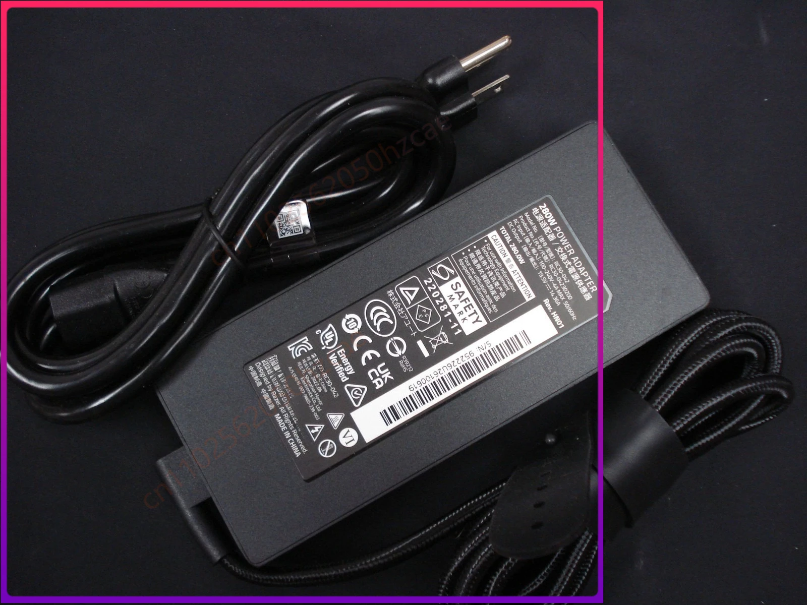 NEW Genuine OEM For Razer Blade 280W RC30-042 19.5V 14.36A AC Adapter Charger