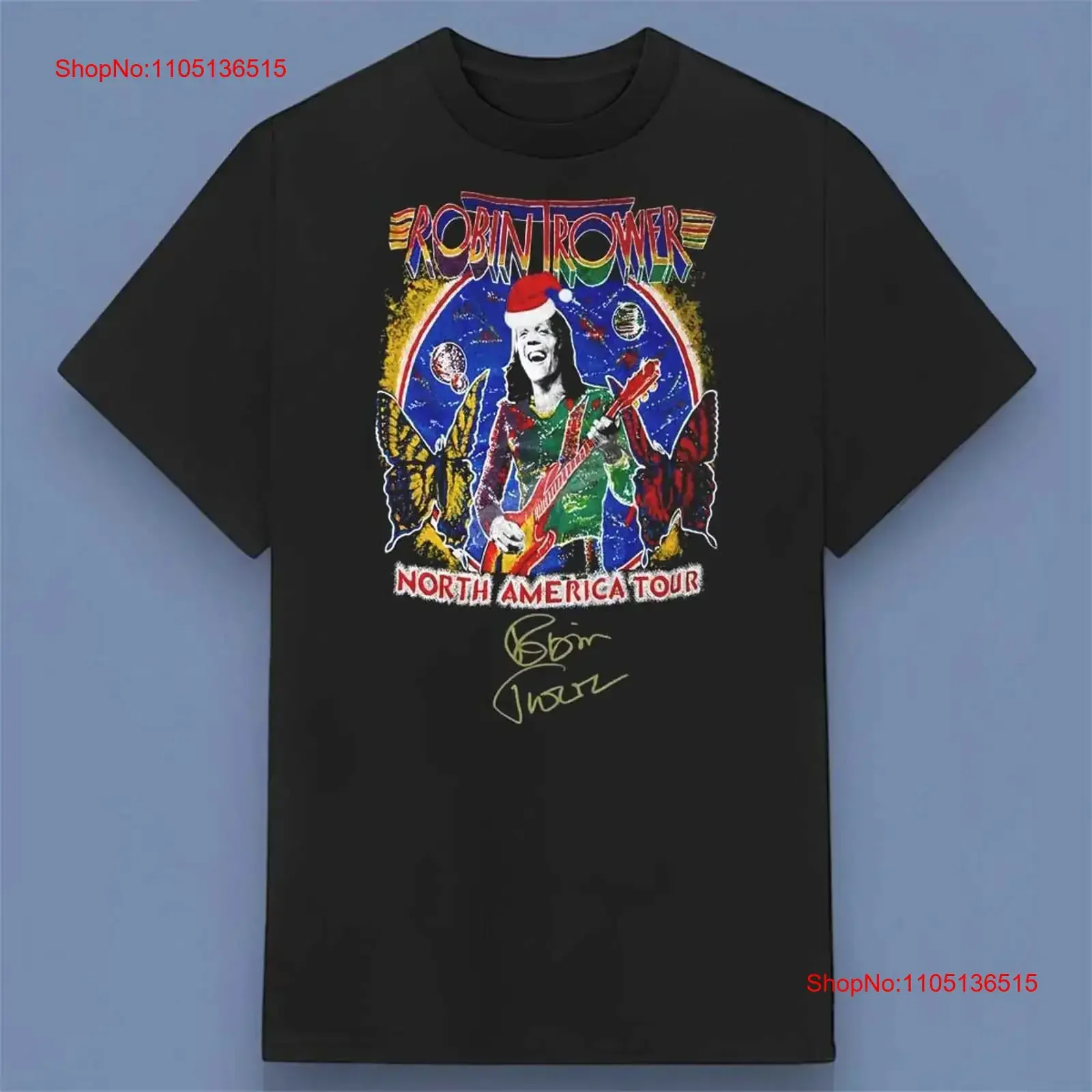Robin Trower Signature T Shirt Gifft For Friends Full Size S 4XL vintage Washed Breathable graphic fashion Slightly