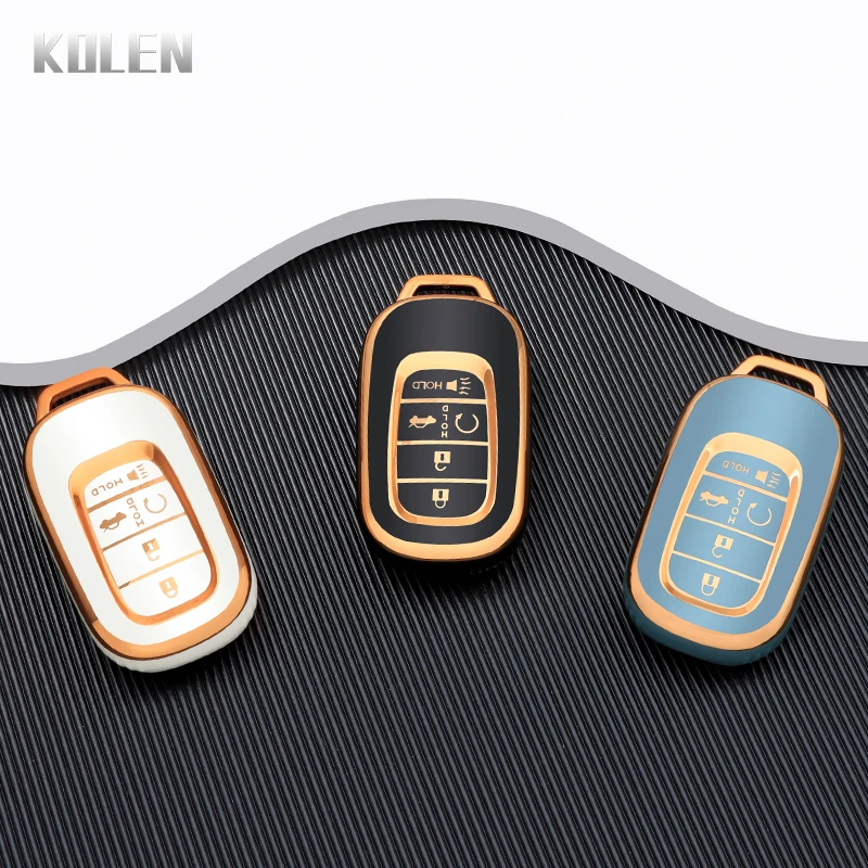 Fashion TPU Car Remote Key Cover Case Shell Fob For Honda Civic Accord Pilot CRV CR-V Freed Vezel HRV 2022 Key Protector Holder