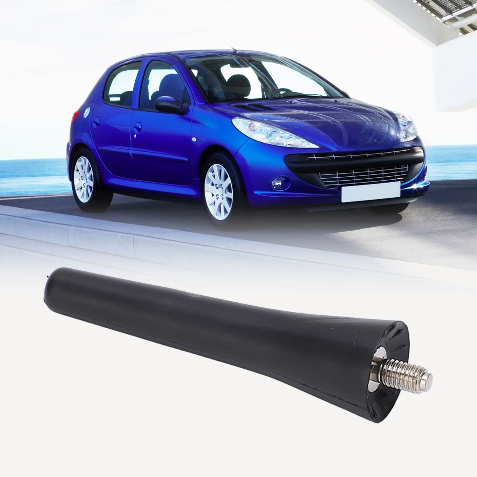 

6561N3 Auto Short Aerial Car Short Antenna Mast 6561N3 6.7CM Length ABS Black Replacement for 107 108 207 307 308 407