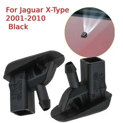 2pcs Black Plastic Car Windscreen Washer Jet Spray Nozzles Fit For Jaguar X-Type 2001-2010 C2S 16868 Car Accessories