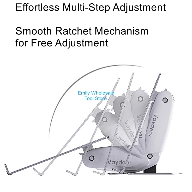 Z90 Laptop Stand: Metal, Foldable, Portable, Adjustable Height, Portable Folding Stand