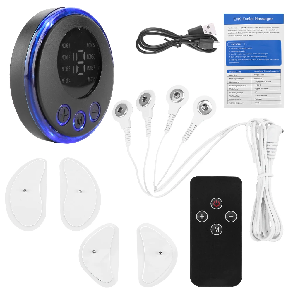 Ems massageador facial estimulador muscular atual anti-rugas dispositivo de levantamento facial carregamento usb ferramenta de aperto facial para mulher
