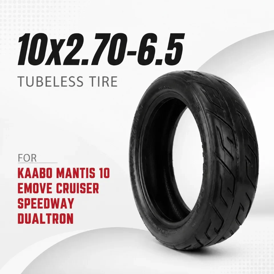 10 Zoll 10x2.75-6.5 Vakuumreifen Schlauchlos Straßenreifen für Speedway Dualtron 3 Kugoo M4 Mantis Scooter – Detail 2