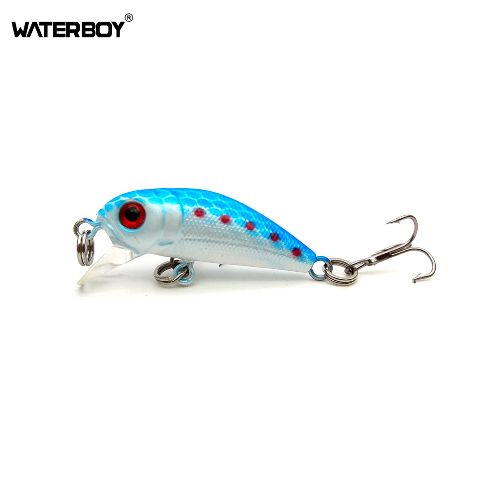 Waterboy Mini Minnow Lure 3.5cm 2g Hot Sale Small Size Crankbait Hard Artificial Baits