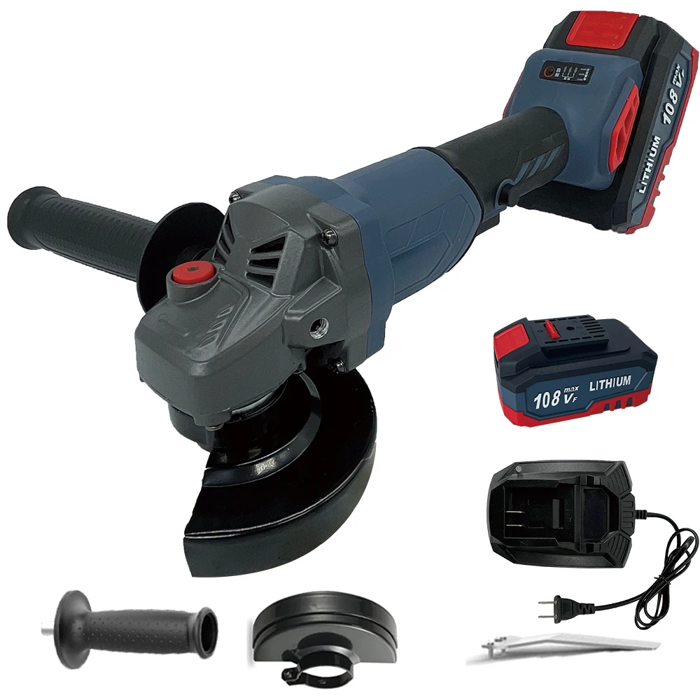 9000 RPM Cordless Angle Grinder, 3-Speed Adjustable Brushless Motor for Grinding & Polishing - Compact Design for Versatile Use