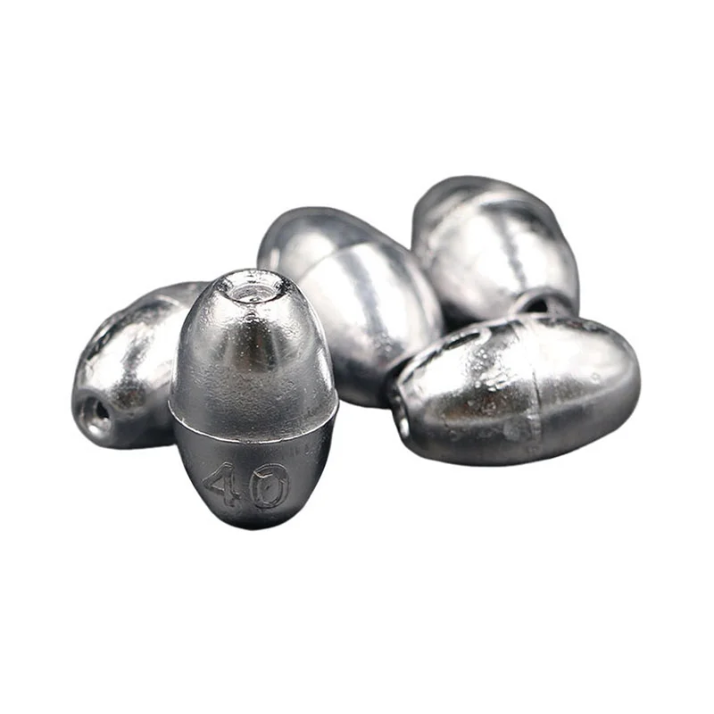 Olive Drop Shot Sinkers, 100 Pcs 6