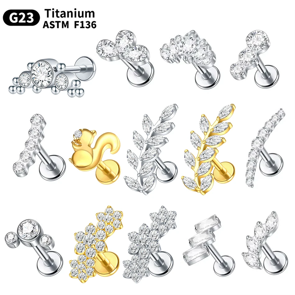 1PC G23 Titanium Ea…