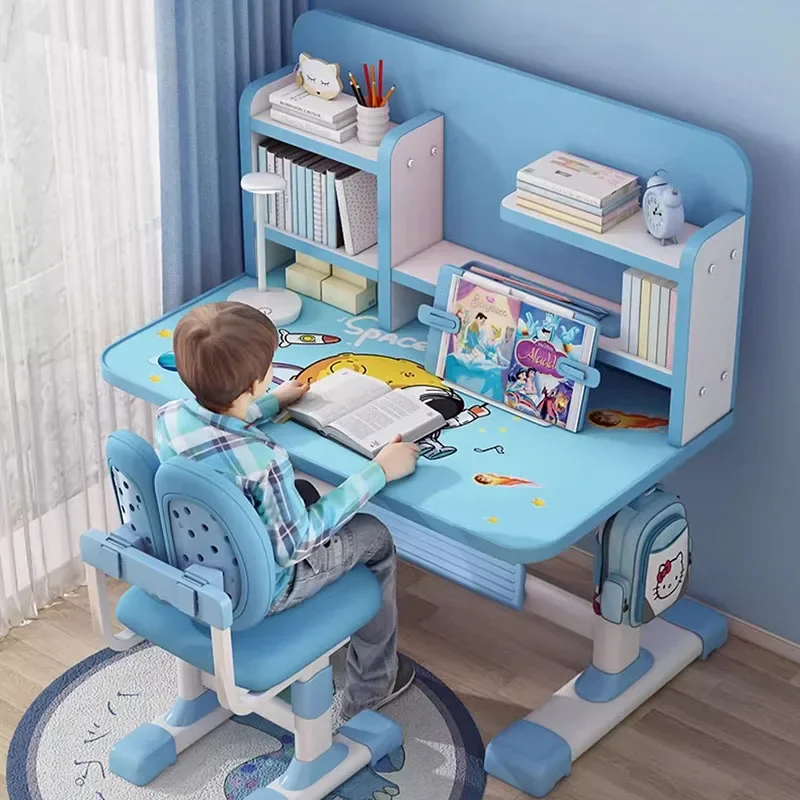 

Girl Room Desks Kids Desk Chair Child Table Set Furniture Office School Tables Children Study Supplies Angle kindertafel Boy