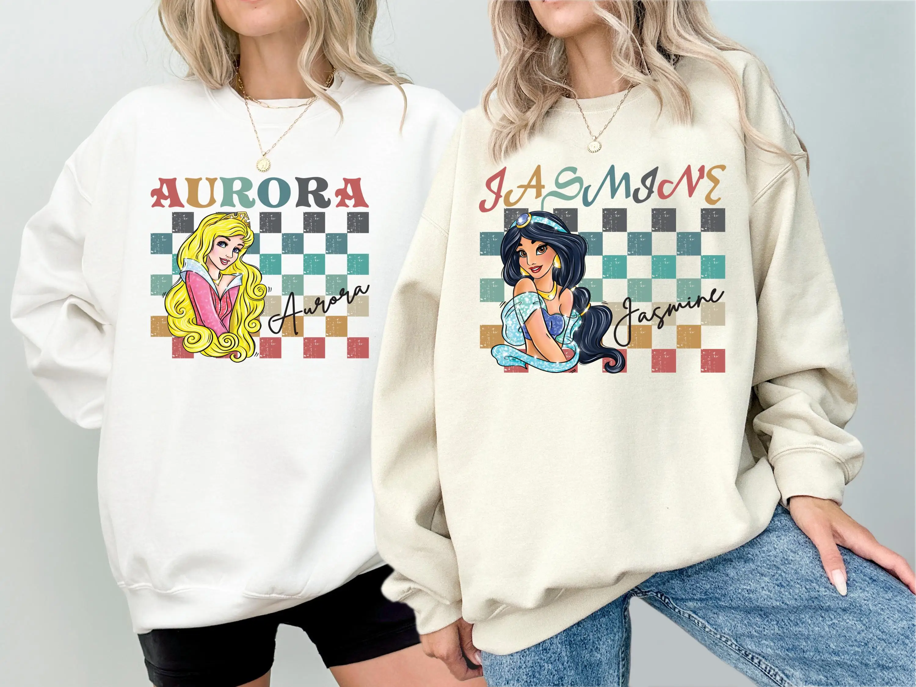 エルサとアナティアナ プリンセス ラウンドネック シャツ、ラプンツェルとボガコンティ パーカー、ディズニー ファミリー トラベル スウェットシャツ