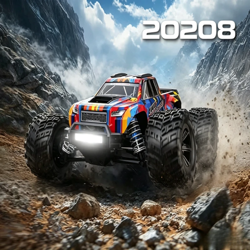 MJX 20208 1/20 4WD Brushless Remote Control Off-Road Vehicle Hydraulic Shock Absorber  ​​2.4G Remote Control Climbing Car Toy