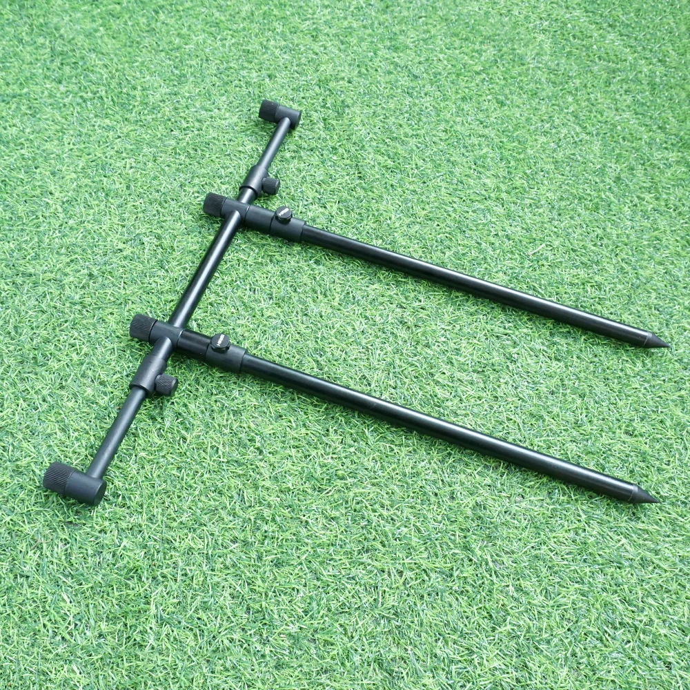Hirisi Carp Fishing Buzz Bar And Bank Sticks Set for 3 Fishing Rods Fishing Rod Pod Set Fishing Accessories