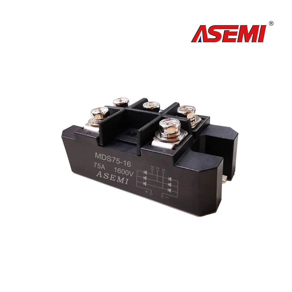 MDS75-16 M18 package Diode Module 75A 1600V ASEMI Brand New Three-phase Rectifier Module