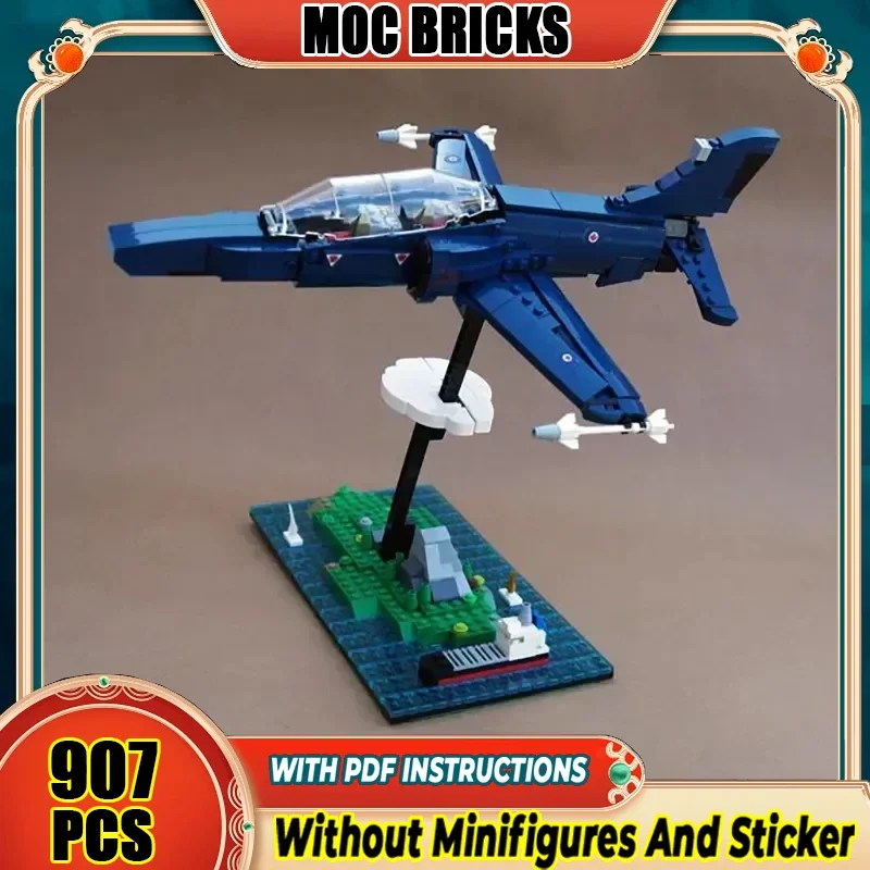 

Строительные блоки Moc, военная серия, CT-155 Hawk, модель, технология, истребитель, кирпичи, сделай сам, сборка, реактивный самолет, игрушки, подарки
