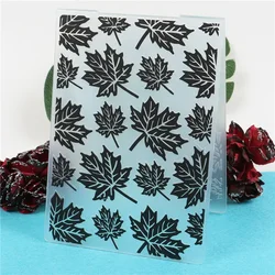Maple leaf Leaves Plastic Embossing Folder Template For Scrapbooking Photo Album Paper Card Making