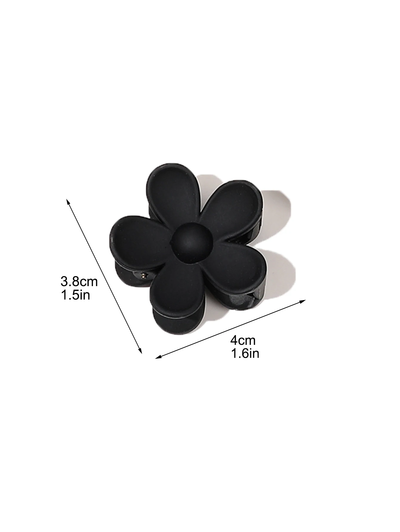 5 Pcs Small Neutral Colors Flower Hair Claw Clips for Women Girls, Matte Claw Flower Shaped for Thin Hair.