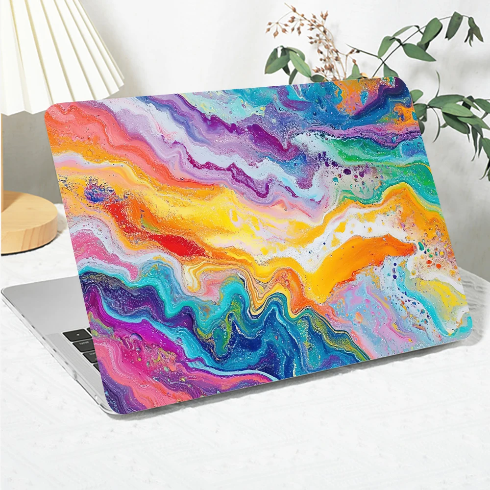 

Чехол для ноутбука MacBook Air M1 13 2020, модель A2337 2179, цветной масляный чехол с принтом для Air 13,6 15 2024 Pro 14 M4, чехол