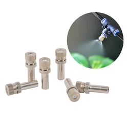 20-100Pcs Low Pressure Misting Cooling Nozzles 6mm Slip Lock Quick Connectors Humidify Watering Landscaping Dustfall
