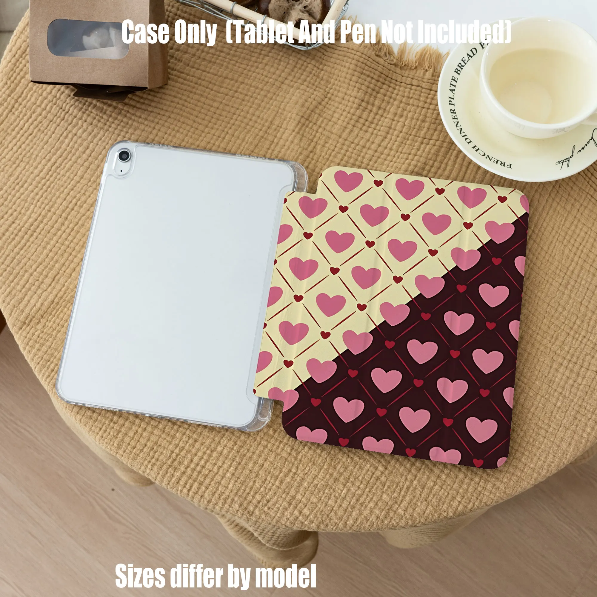 

Slim Fit Premium TPU Tablet Cover, Shockproof Durable Lightweight Protective Case for iPad Samsung Huawei Honor Redmi Xiaomi