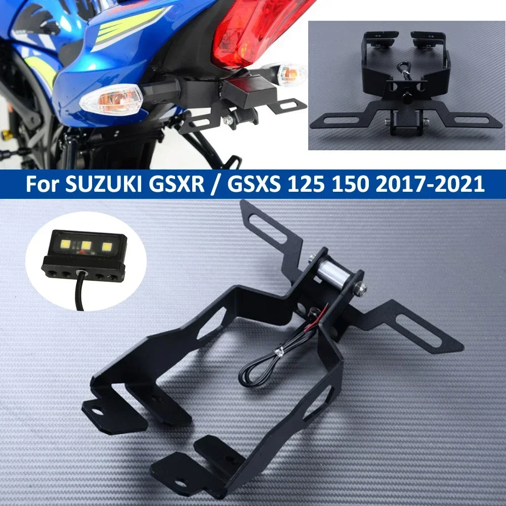 

GSXR GSXS 125 License Plate Holder Tail Tidy Fender Eliminator LED Light For Suzuki GSX-R 150 GSX-S125 Motorcycle Accessories
