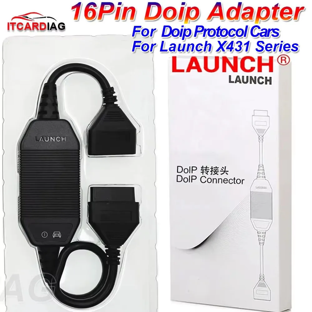 

Диагностический сканер LAUNCH X431 DOIP с адаптером-коннектором, 16-контактный кабель DIOP для автодиагностики, для DBSCar VII, DBScar7, серии Launch X431