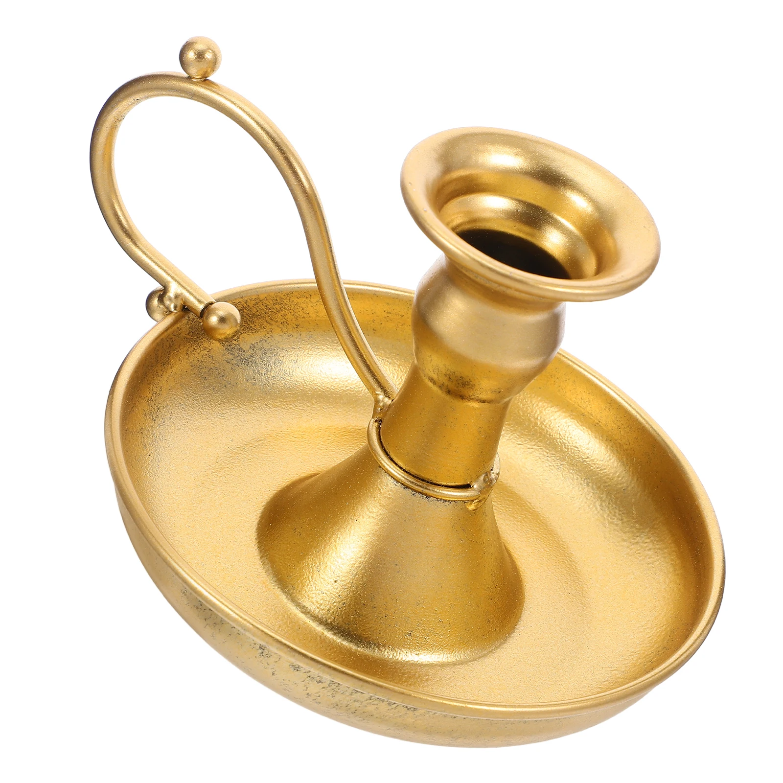 

Christmas Decorations Vintage Holder European Style Stand Decorative Candlestick Golden for
