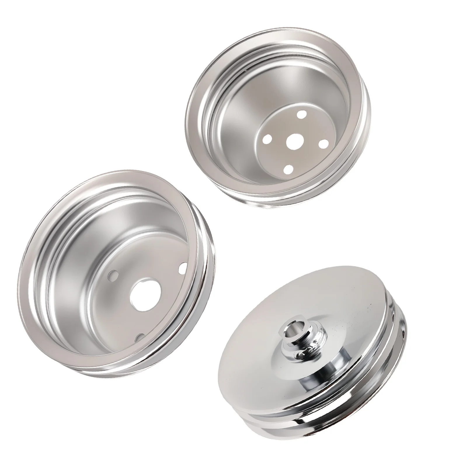 

Water Pump Pulley for Small block SBC Chevy 283-350 engines Chrome Steel 305 350