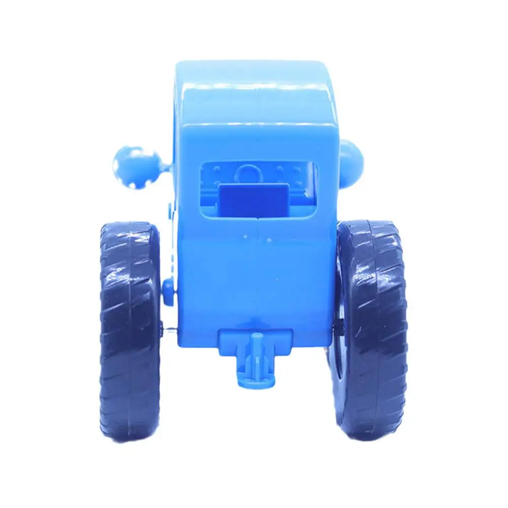 1pc Contains A Small Car Farmer Blue Tractor Pull Wire Car Model Toy For Kids Early Learning Toy Play Fun With Small Speaker