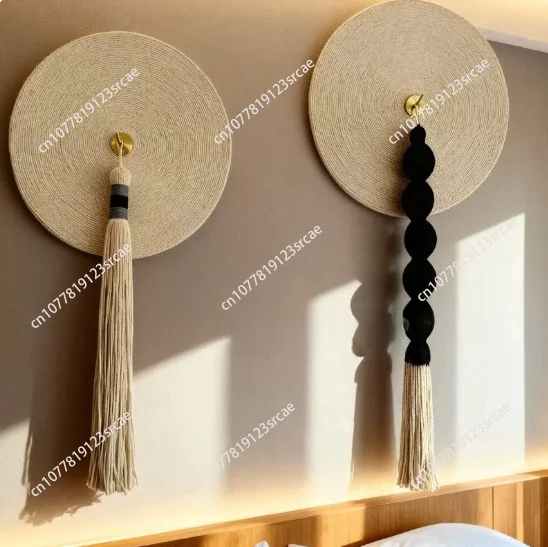 Handmade lace fringe art decoration elegant tassel wall hanging for home living room decor