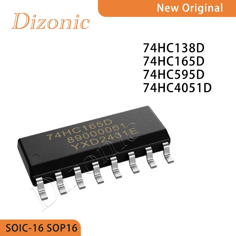 

Dizonic 74HC138D 74HC165D 74HC595D 74HC4051D Signal Switch Codec Multiplexer