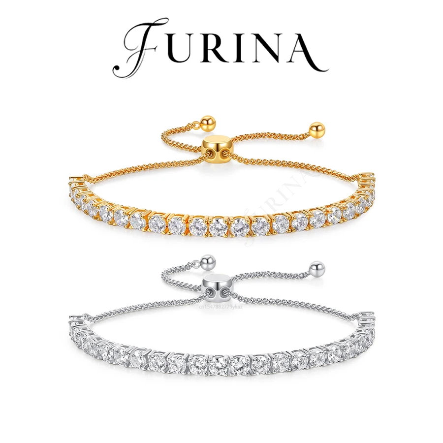 

Furina Simple Fashion Bracelet 18K Gold-plated 5A Grade Zircon High-end Jewelry Banquet Party Luxury Match 2025 Girlfriend Gift