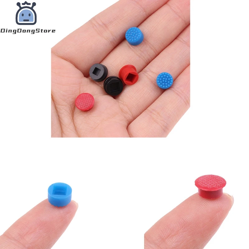 5Pcs Laptop Nipple Rubber Mouse Pointer Cap for Thinkpad/HP/Dell Little Red Cap for Lenovo Keyboard Trackstick Guide