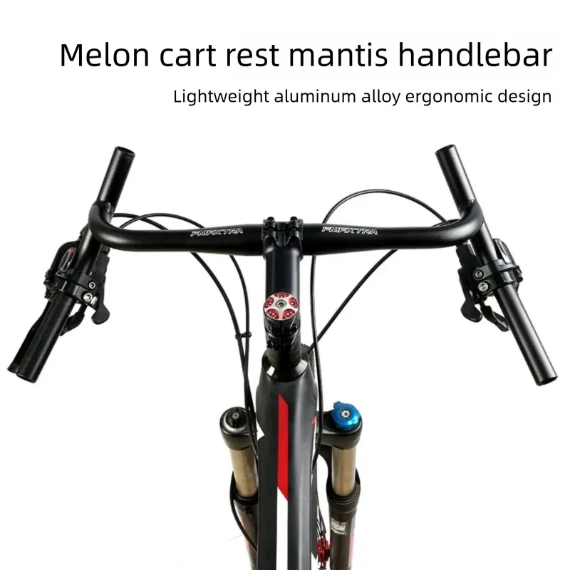 

FMFXTRA горный велосипед руль 31,8 мм 530 мм черный 6061 алюминиевый сплав плоский подъемник бар