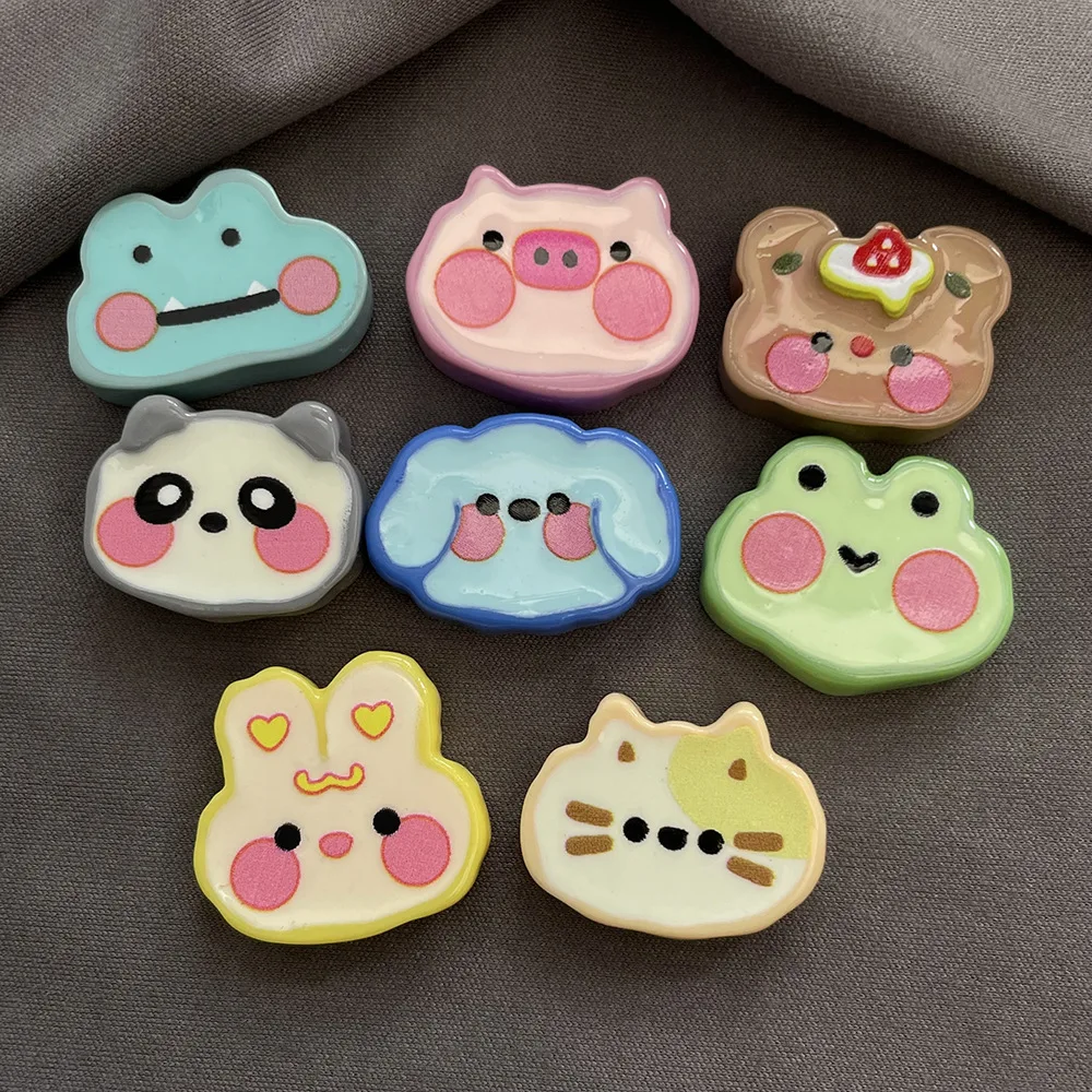 MINISO Cute Animal Cartoon Resin PVC Charm Shoes Accessories Garden Shoes Clogs Sandals DIY Decoration Birthday Party Gifts